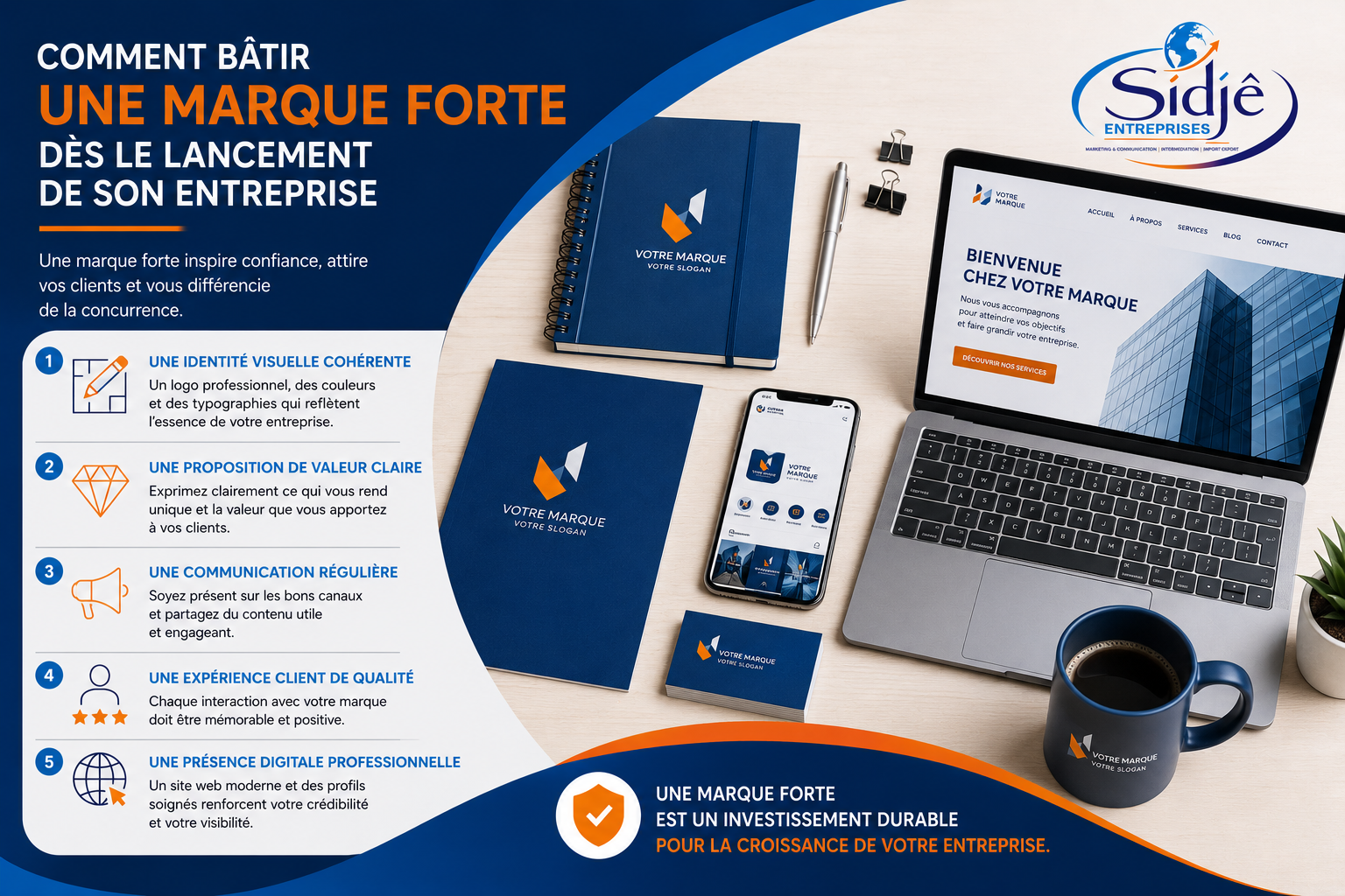 COMMENT BATIR UNE MARQUE FORTE DES LE LANCEMENT DE SON ENTREPRISE ?