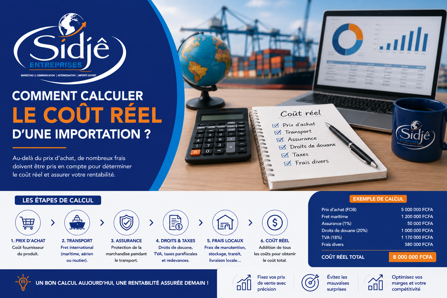 COMMENT CALCULER LE COUT REEL D’UNE IMPORTATION ?