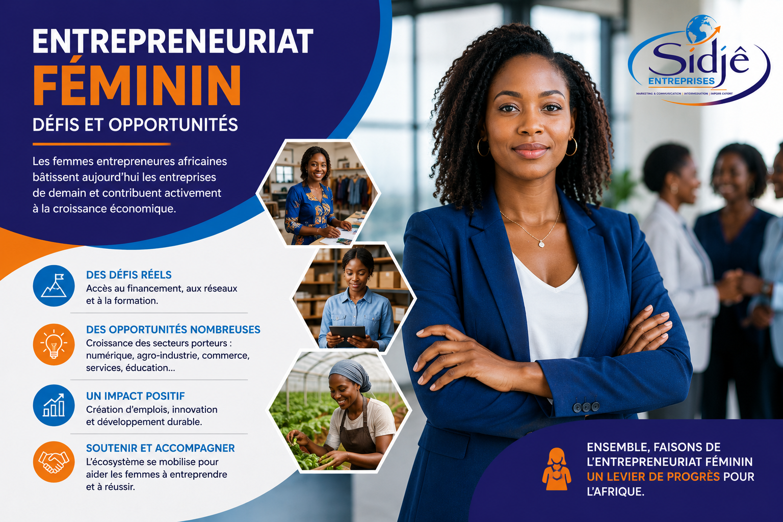 ENTREPRENEURIAT FEMININ : DEFIS ET OPPORTUNITES POUR LES FEMMES ENTREPRENEURES EN AFRIQUE