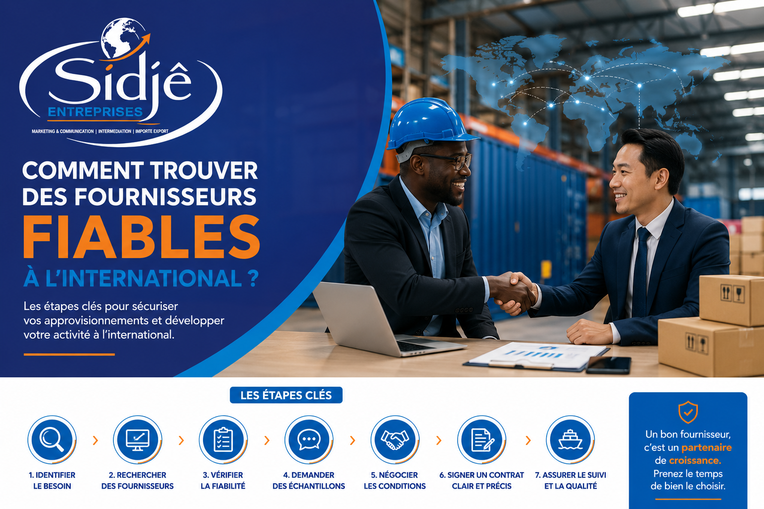 COMMENT TROUVER DES FOURNISSEURS FIABLES A L’INTERNATIONAL ?